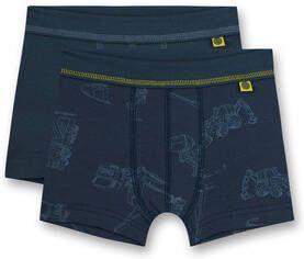 Sanetta Hip shorts Dubbelpak donkerblauw