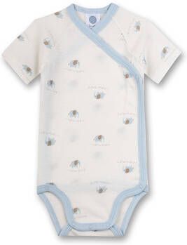 Sanetta Korte Mouw Swaddle Olifant uit white