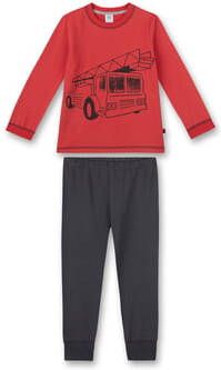 Sanetta Pyjama brandweerwagen rood
