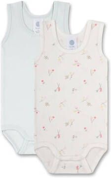 Sanetta Rompertje Twin Pack wit/lichtblauw