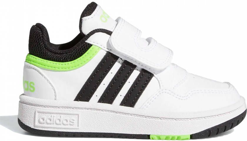 adidas hoops 3.0 cf sneakers wit/groen kinderen