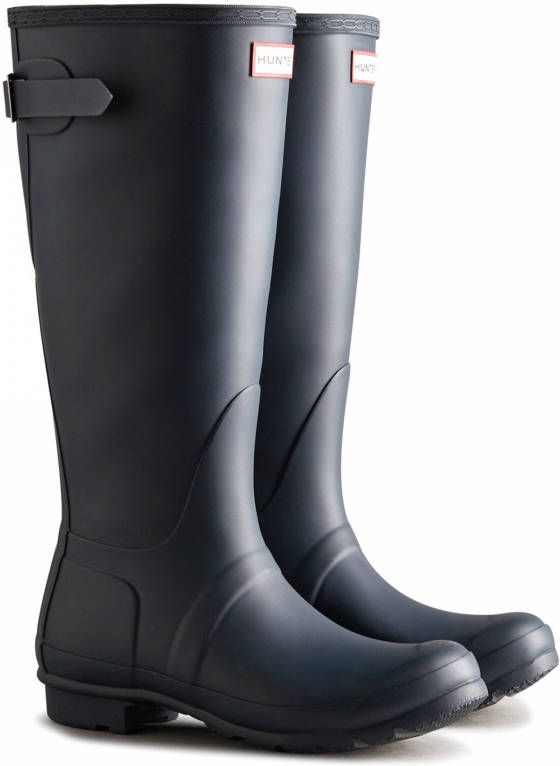 Hunter Navy Kvinde Gummistøvle Adjustable Back