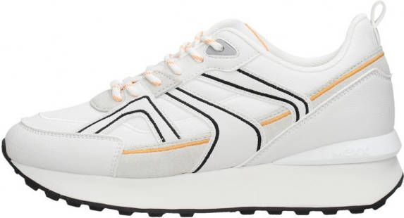 Mexx Juna leren sneakers wit/beige