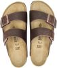 Birkenstock Arizona nubuck slippers bruin online kopen