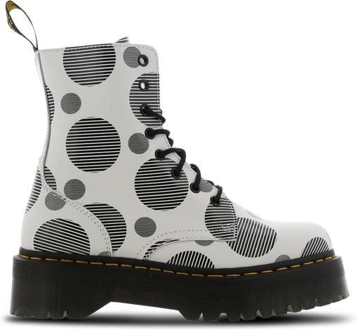 Dr Martens Jadon Polka Dot Smooth Platform Boots Dr. Martens, Wit, Dames