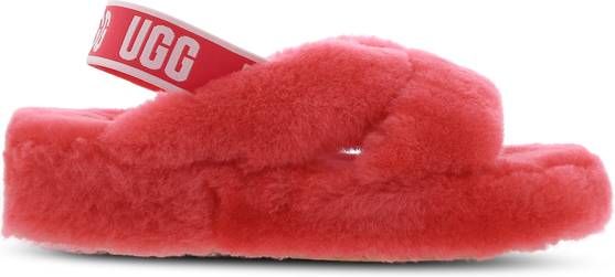 Ugg Fab Yeah Pantoffels voor Dames in Hibiscus Pink,, Shearling