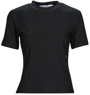 Calvin klein T shirt Korte Mouw Jeans RIB SHORT SLEEVE TEE