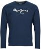 Pepe Jeans Longsleeve T shirt Pm508209 , Blauw, Heren online kopen