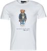 Ralph Lauren Custom Slim Fit Polo Bear Jersey T Shirt , Wit, Heren online kopen