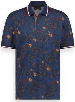 Twinlife T shirt Men polo allover print | Dress Blues