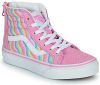 Vans Sneakers UY SK8 Hi Zip Wavy Rainbow Roze online kopen