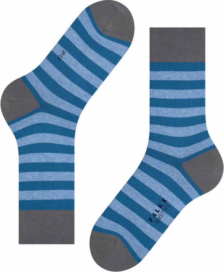 FALKE Sensitive Mapped Line sokken blauw