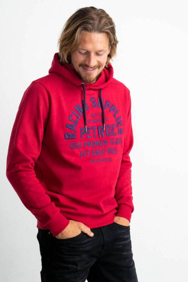 Petrol Hoodies & sweatvesten Rood Heren