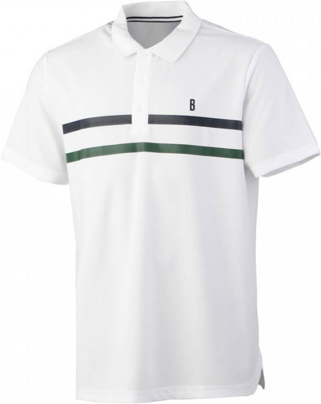Björn Borg sportpolo Ace wit/donkerblauw/donkergroen