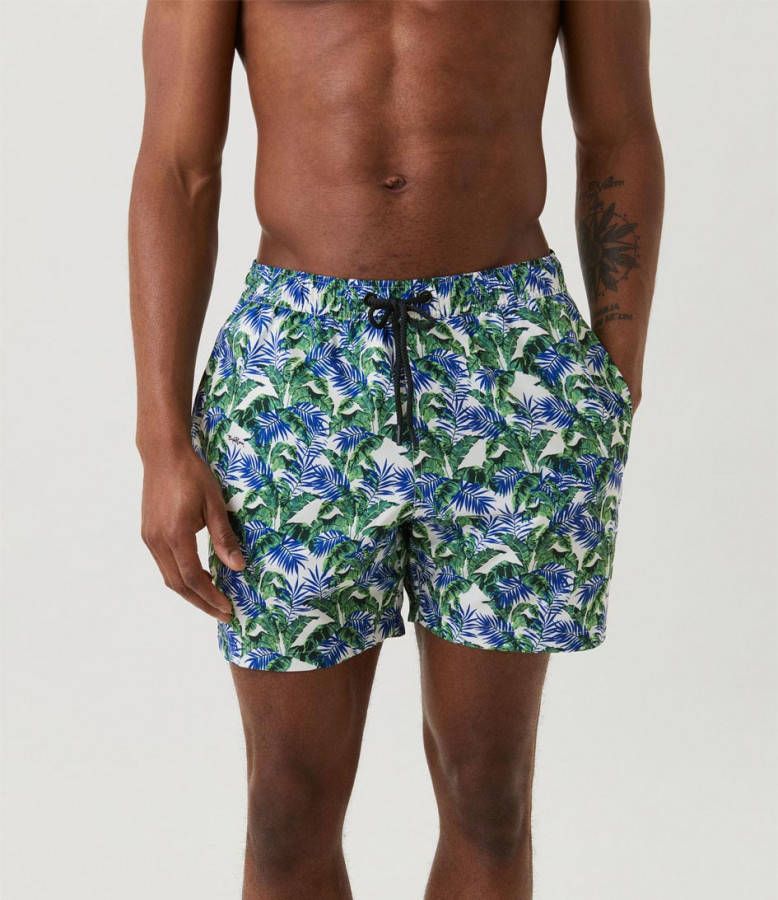 Björn Borg zwemshort met all over print groen/blauw/wit