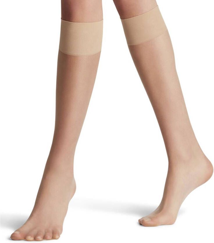 Falke Kousen Shelina 12 Denier Kniekousen Beige