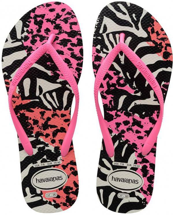 Havaianas Slippers Flipflops Kids Slim Animals Wit
