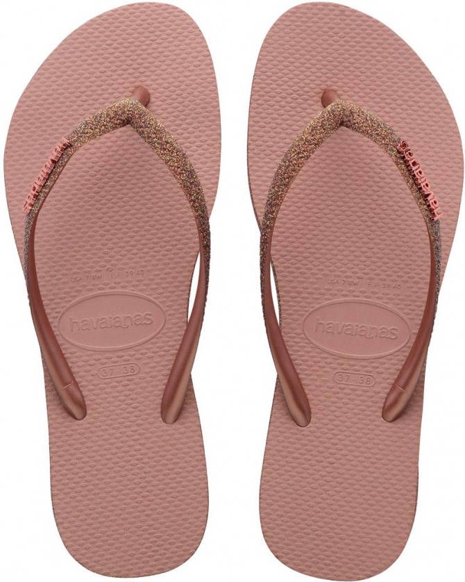 Havaianas Teenslippers SLIM SPARKLE II met glinsterende riempjes