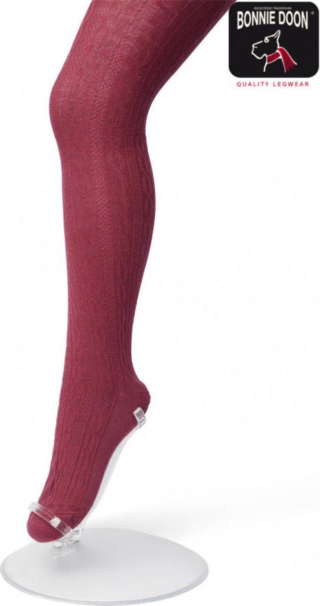 Bonnie Doon Pantys Classic Cable Tights Paars