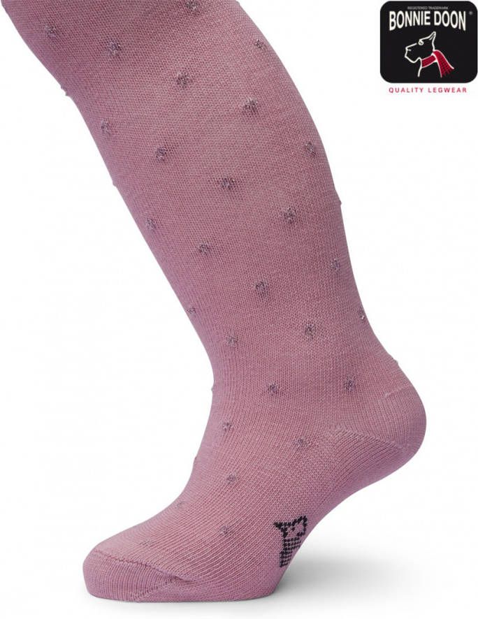 Bonnie Doon Pantys Lurex Dots Tights Organic Paars