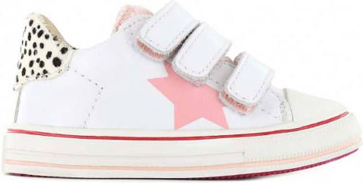 Shoesme ON22S201 G leren sneakers bordeauxrood