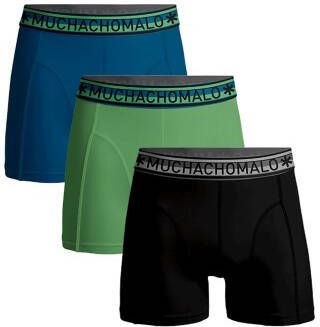 Muchachomalo 3 stuks Cotton Stretch Solid Color Boxer
