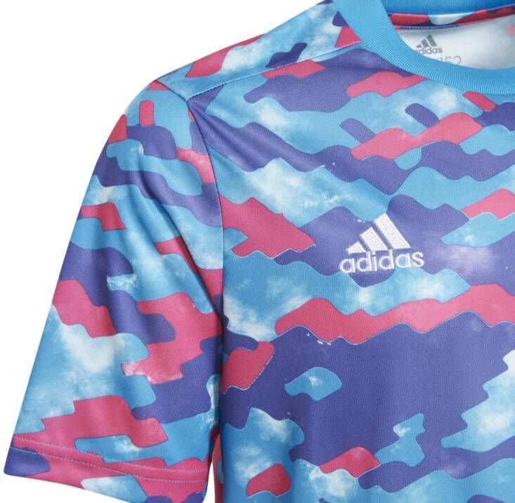 adidas Real Madrid Trainingsshirt Pre Match Blauw/Roze/Paars Kinderen