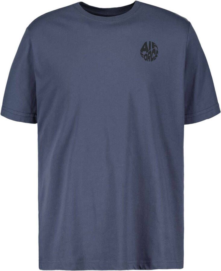 Airforce Round fb t shirt ombre blue