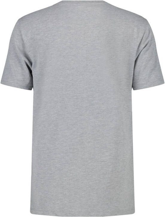 America Today T shirt Eric van biologisch katoen grey melange