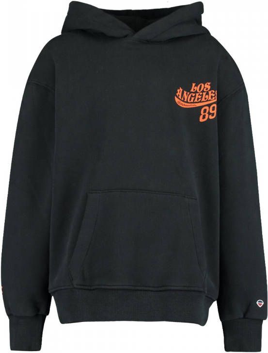 America Today Jongens Hoodie Print Zwart