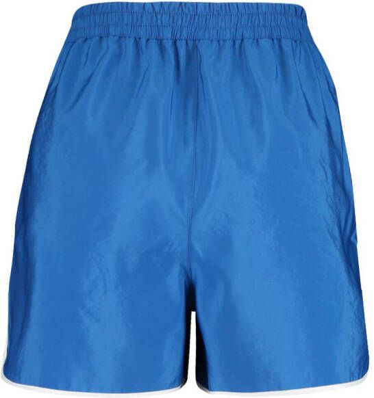 America Today regular fit korte broek met zijstreep blauw/wit