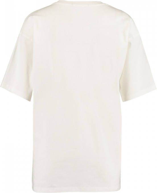 America Today T shirt Elin met printopdruk wit/groen