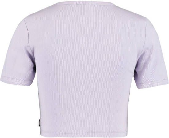 America Today Dames T shirt Cropped Paars