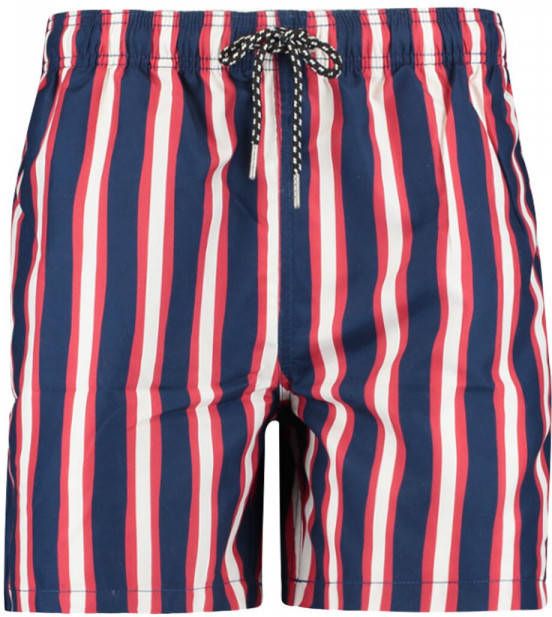 America Today gestreepte zwemshort rood/wit/blauw