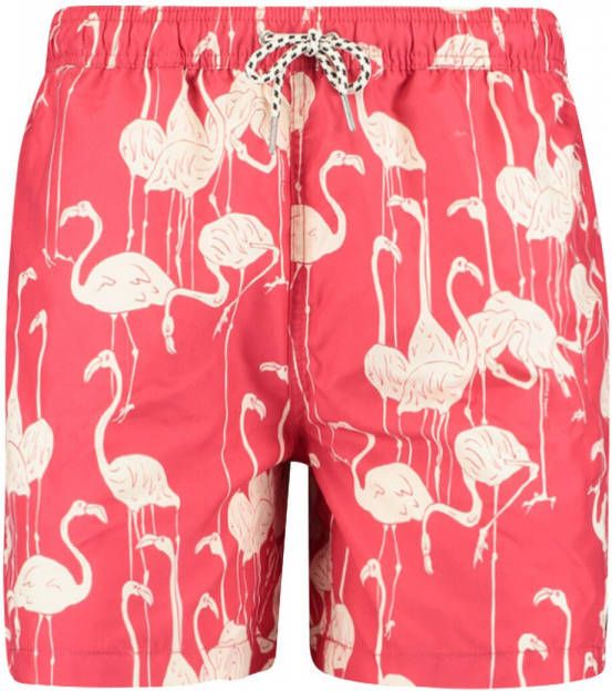 America Today Heren Zwembroek All Over Print Rood