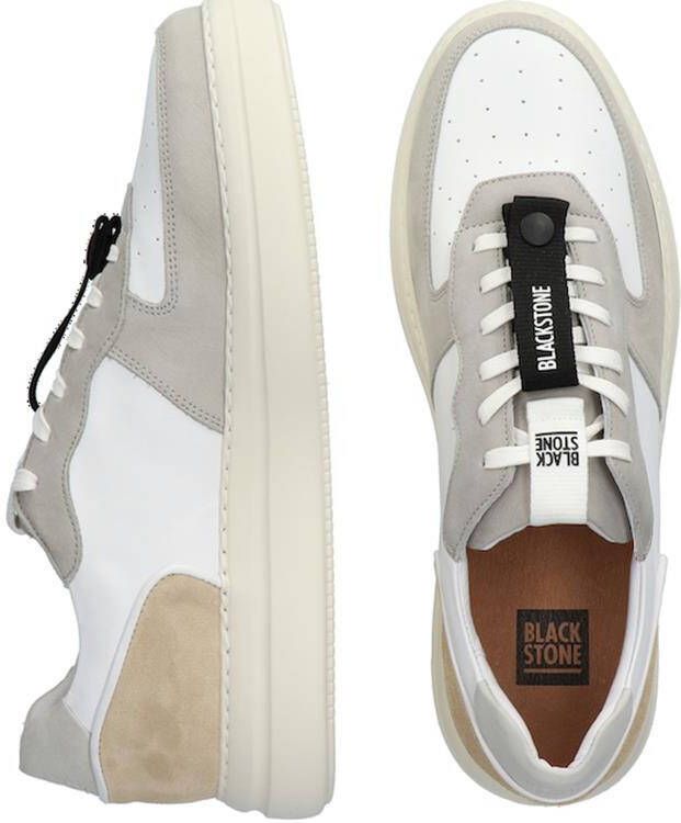 Blackstone Wg85 WIT Perla Akoya Lage sneaker , Wit, Heren