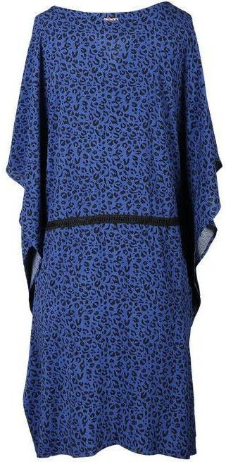 Brunotti strandtuniek Ibrahim met panterprint blauw/zwart