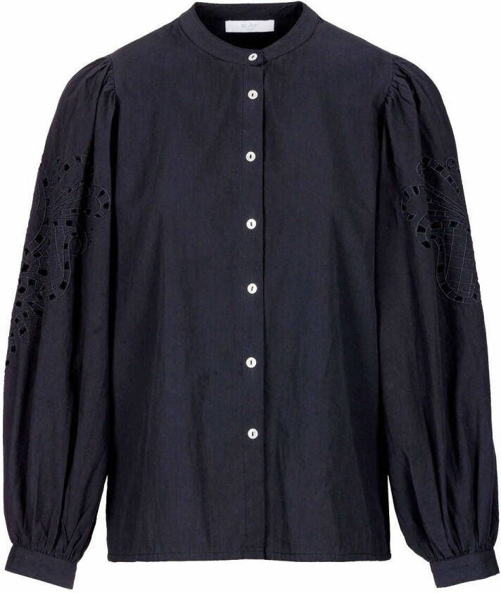 by-bar by bar Rikki blouse met broderie en pofmouw