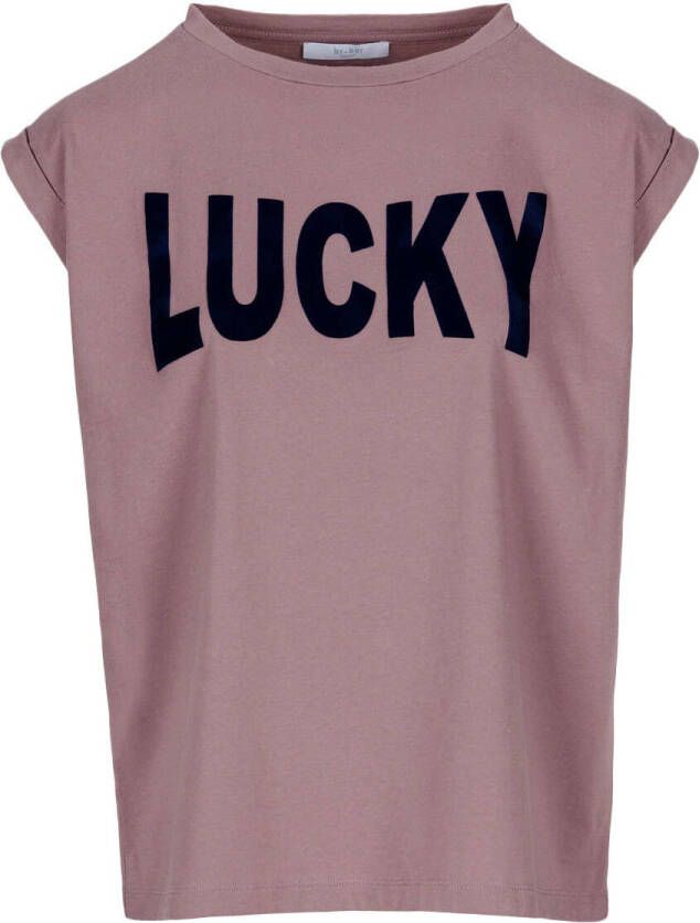 by-bar by bar Lucky Thelma T shirt van biologisch katoen met print