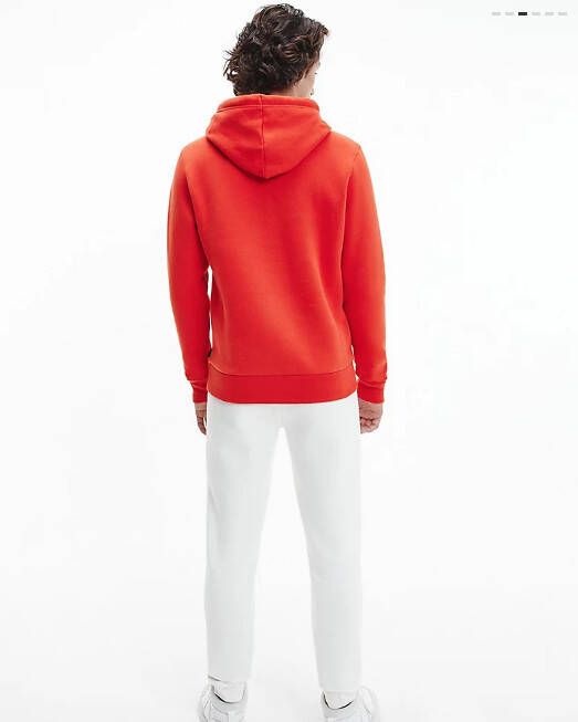 Calvin Klein Hooded sweater multi logo roof tile red(k10k107702 xnh )