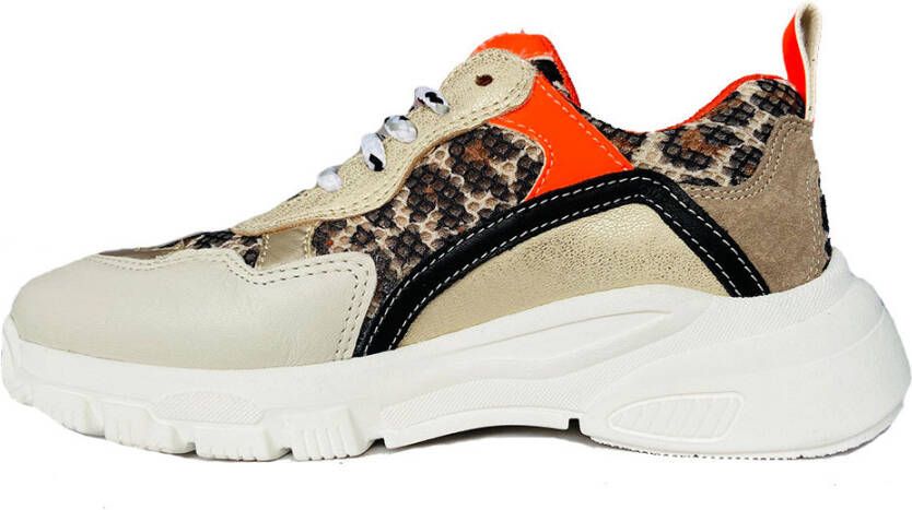 Clic Sneaker Meisjes Bruin/Oranje