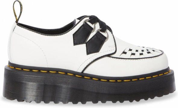 Dr Martens Dr. Martens Sidney quad creeper white/black polished smooth