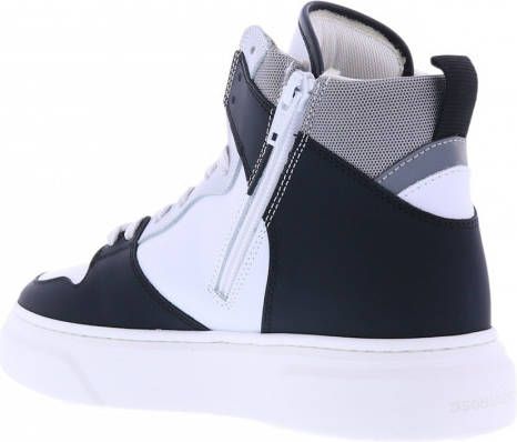 Dsquared2 551 Sneakers Mid Box Sole kant , Wit, Dames
