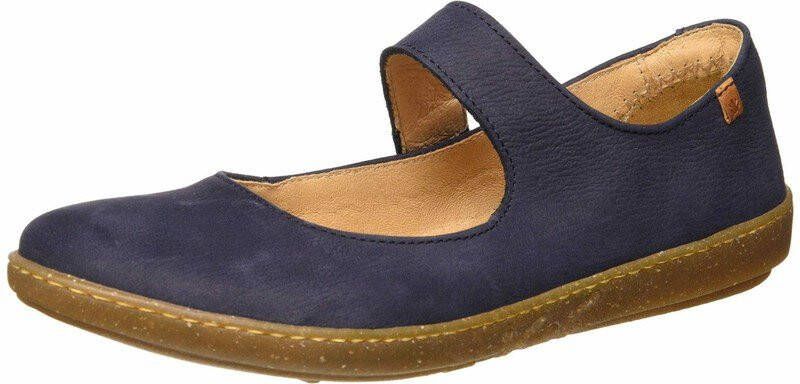 El Naturalista Ballerina's Leather Pleasant rundnubuckleer blauw