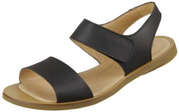 El Naturalista Sandalen Leather Pleasant rundnubuckleer zwart