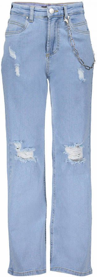 Frankie&Liberty straight fit jeans Chrissie light denim damage