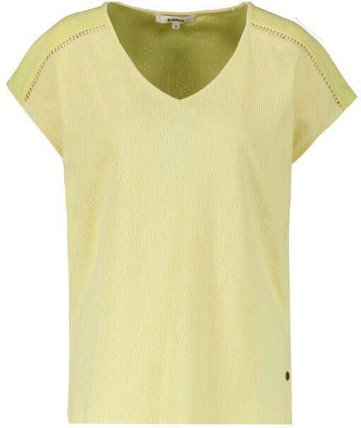 Garcia T-shirt met open detail geel