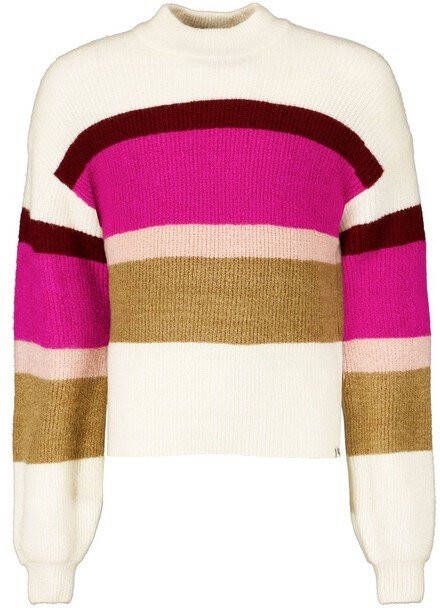 Garcia Lange trui I12445 8832 sandshell 1 met ballonmouwen