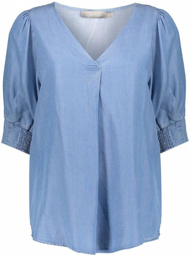 Geisha Korte mouwen Blouses Blauw Dames