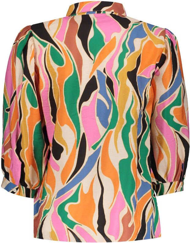 Geisha 33193 20 010 blouse off white/coral combi